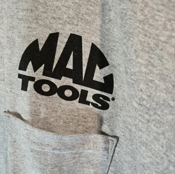 MAC TOOLS Short Sleeve Ash Gray Tee Shirt Men's Size 3XL - Picture 2 of 6